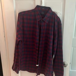 JCrew Flannel- XL Red and Blue